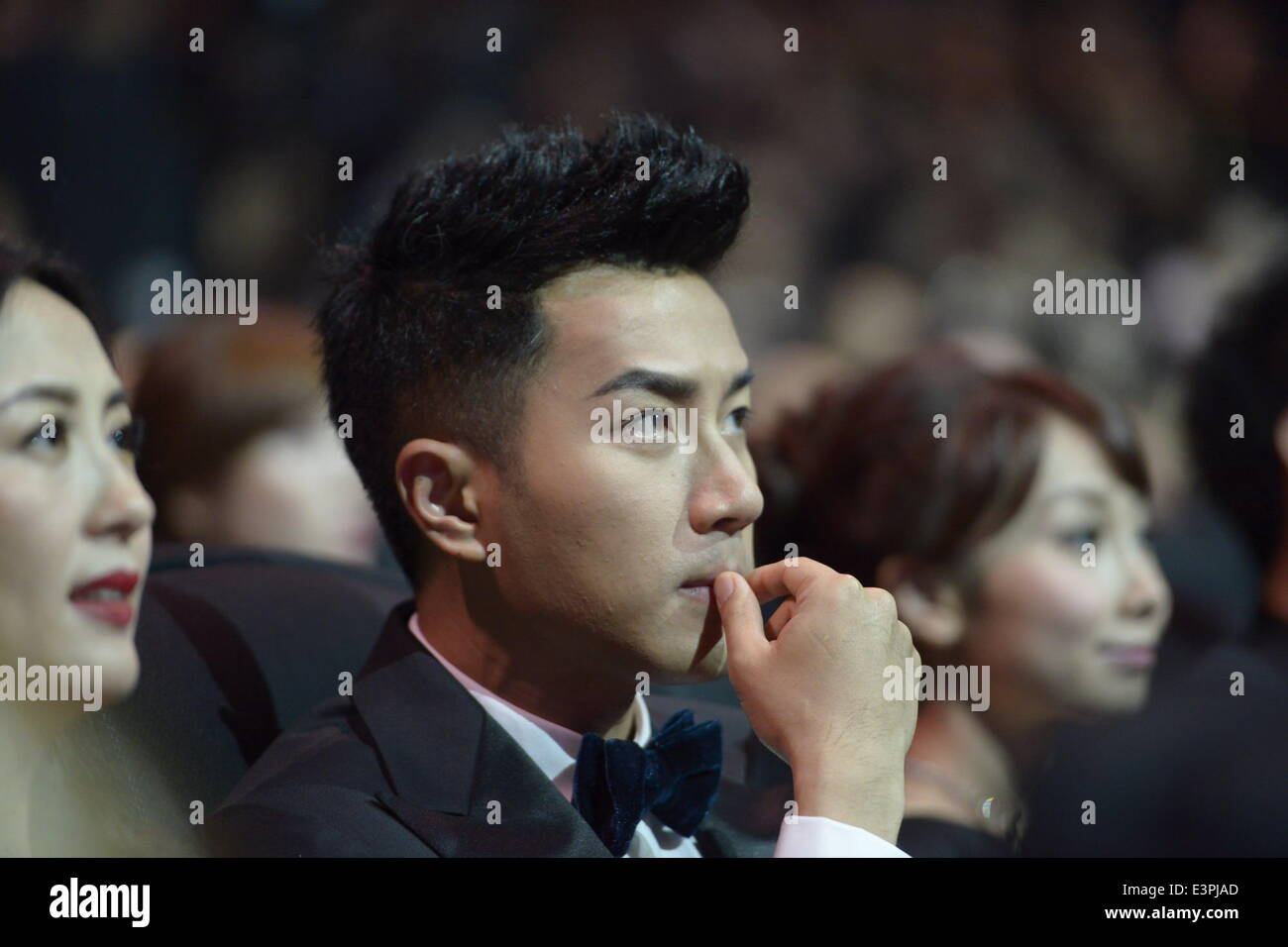 La Chine, Macua. 26 Juin, 2014. Hawick acteur Lau assister à la 2e arc-en-ciel Aisa TV Awards en Chine, Macua le jeudi 26 juin, 2014. © TopPhoto/Alamy Live News Banque D'Images