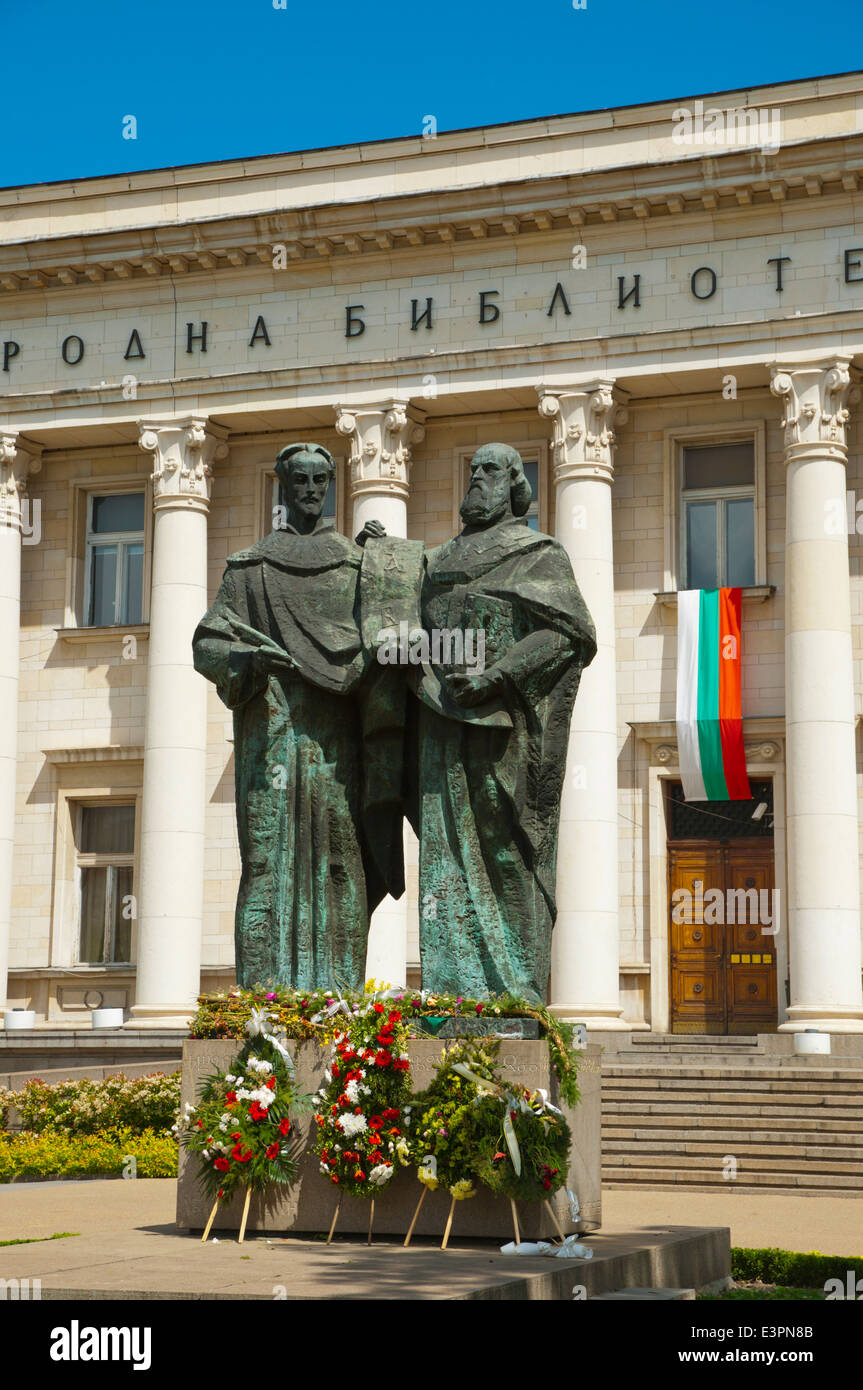 Bibliothèque nationale de Cyrille et Méthode, le centre de Sofia, Bulgarie, Europe Banque D'Images