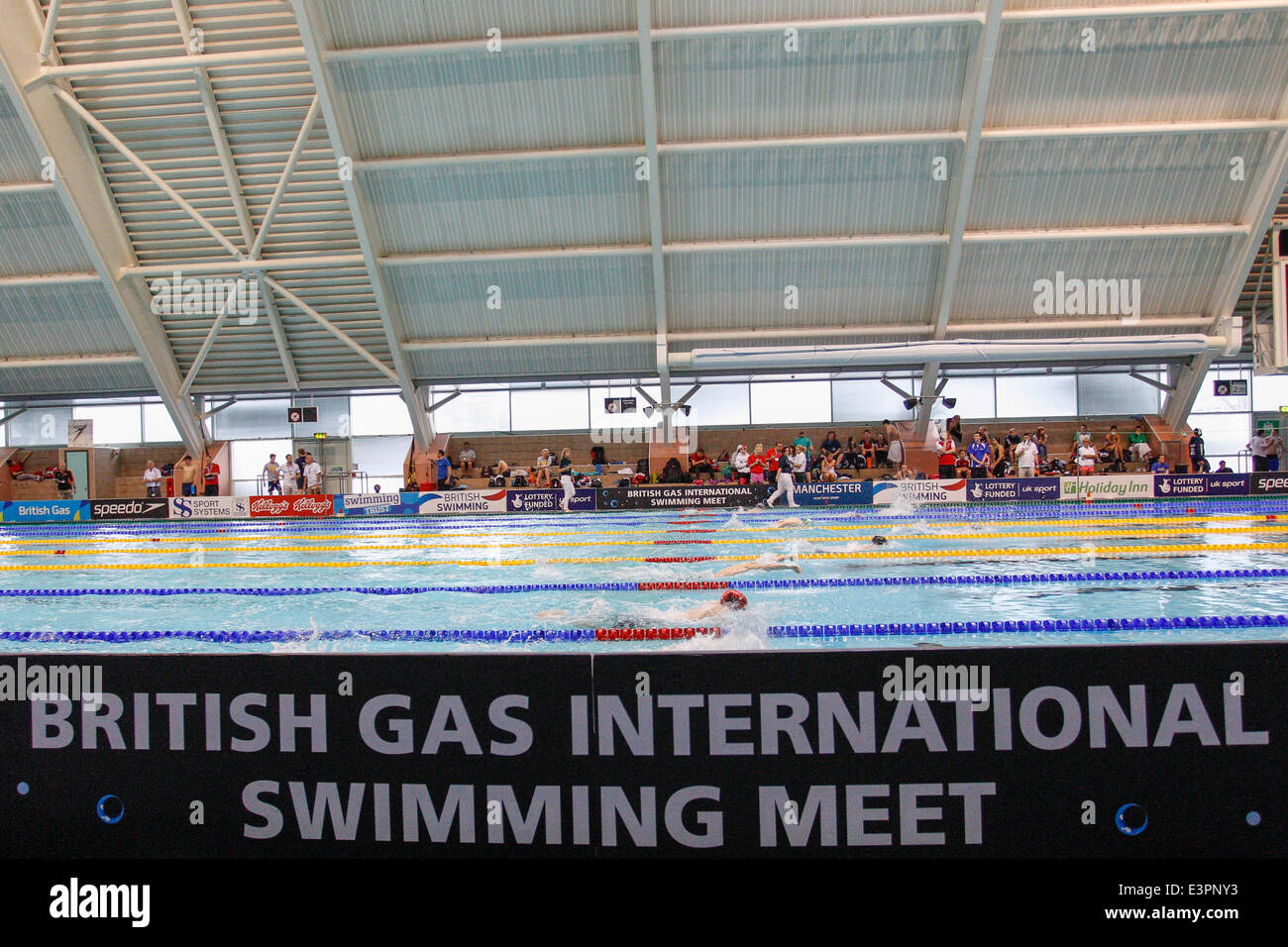 Manchester, UK. 27 Juin, 2014. Une vue générale de l'arène au cours de la British Gas International Swim Meet à la Manchester Centre aquatique. Credit : Action Plus Sport Images/Alamy Live News Banque D'Images