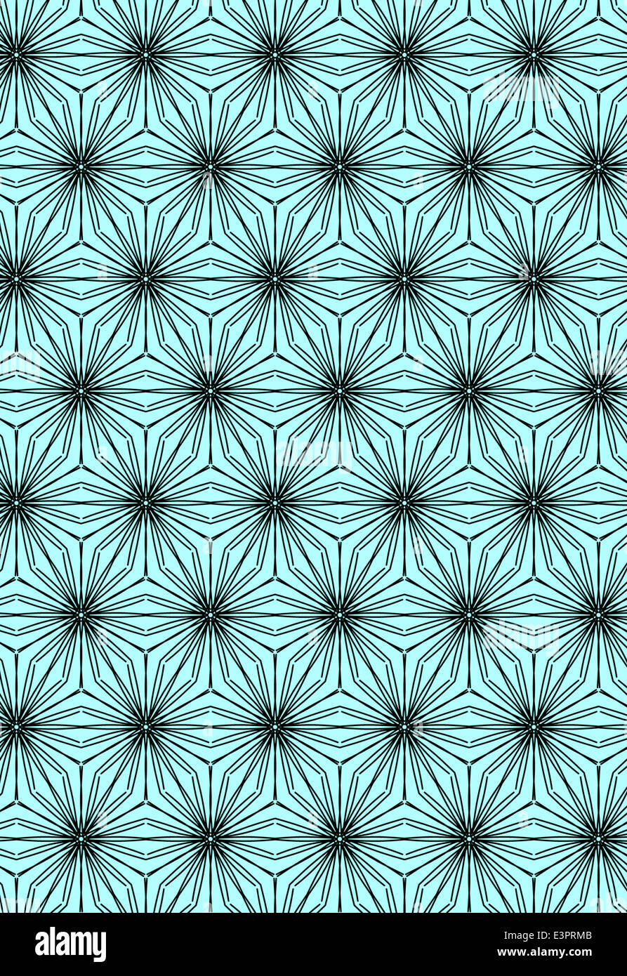 Illustration du papier peint à motifs symétriques Banque D'Images