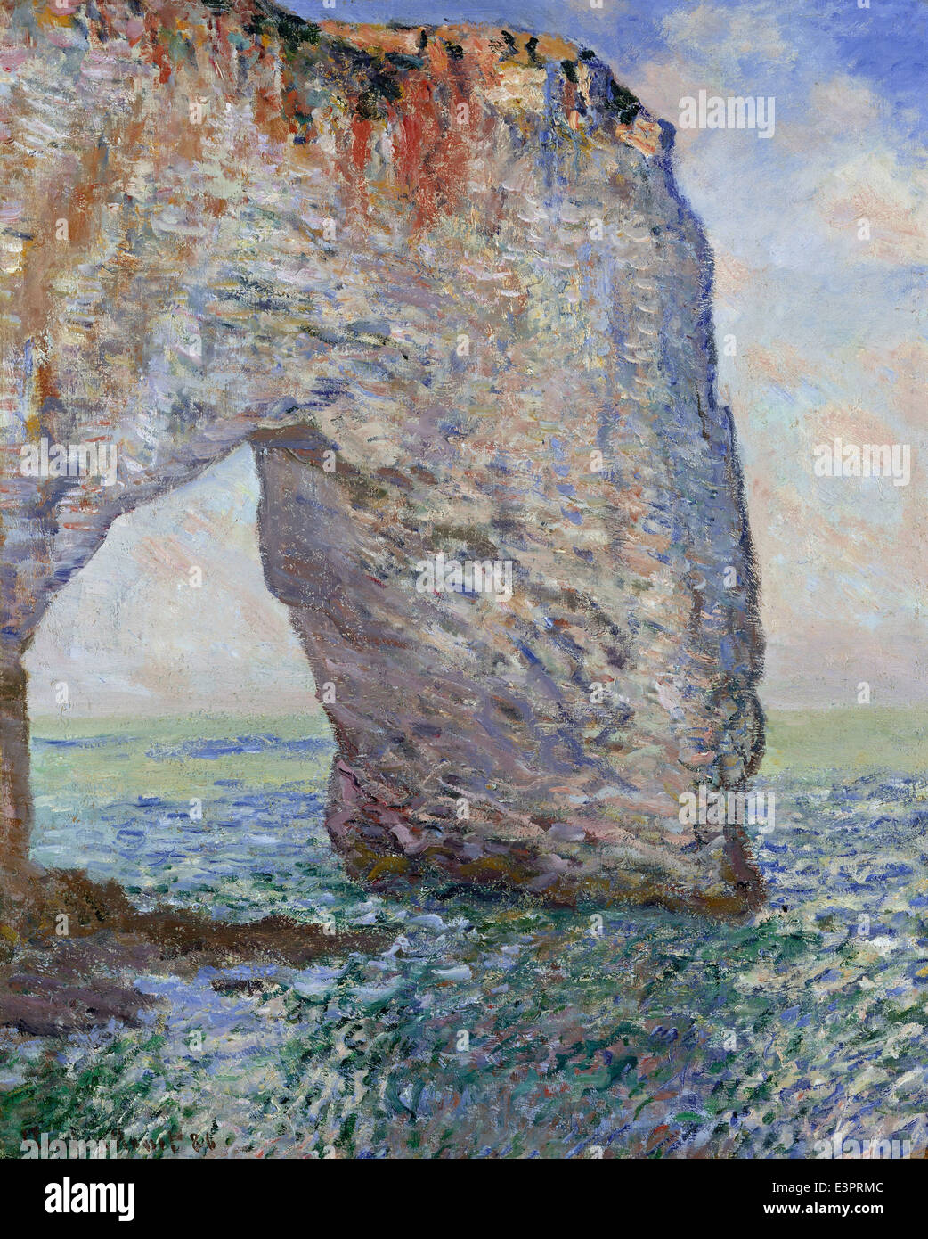 Claude Monet - la Manneporte près d'Étretat - 1886 - Musée rencontré - New-York Banque D'Images