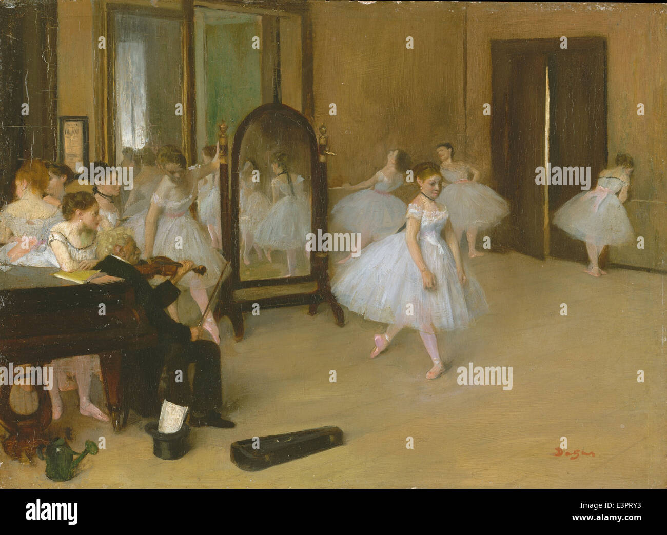 Edgar Degas - La classe de danse - 1870 Banque D'Images