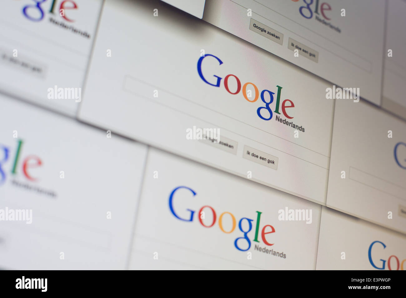 Google Pays-Bas windows sont vus. Banque D'Images