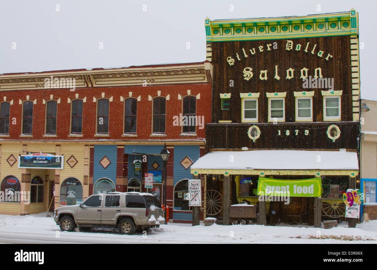 Silver Dollar Saloon à Leadville dans le Colorado Banque D'Images