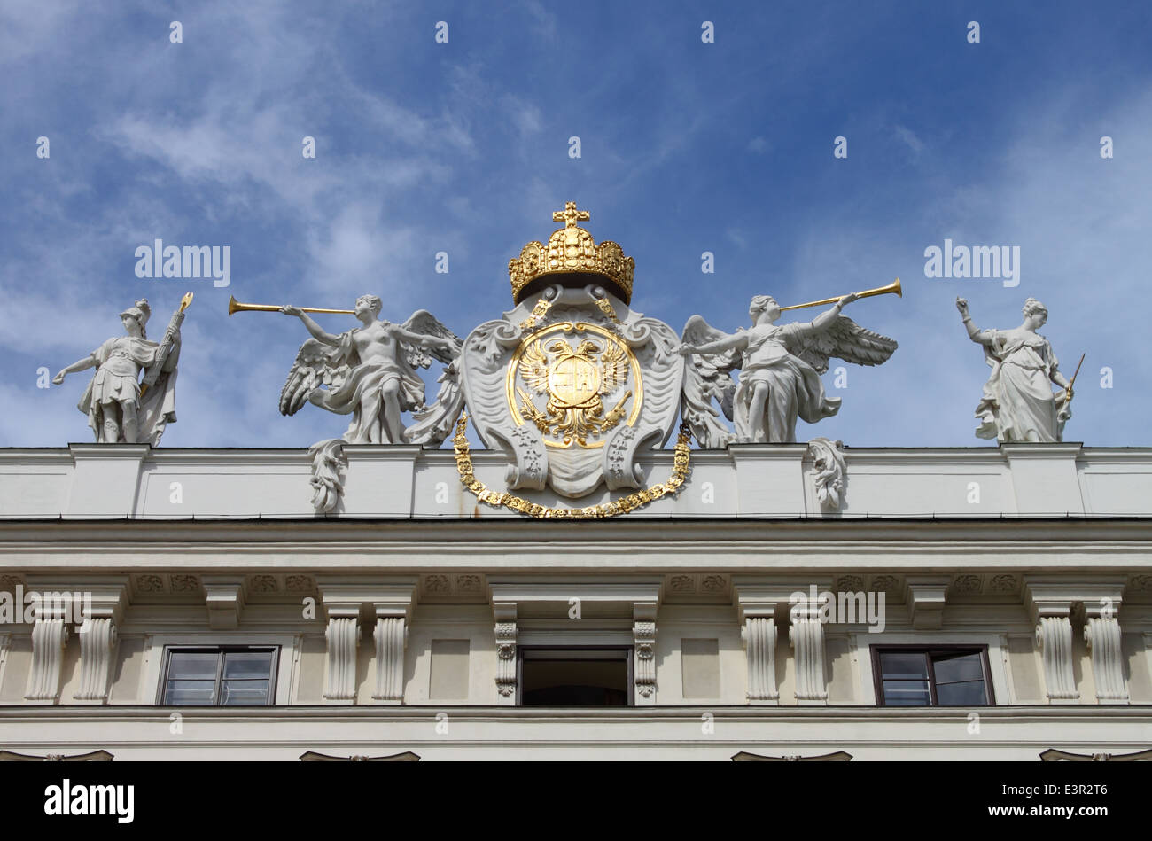 Façade de la Hofburg à Vienne, Autriche Banque D'Images