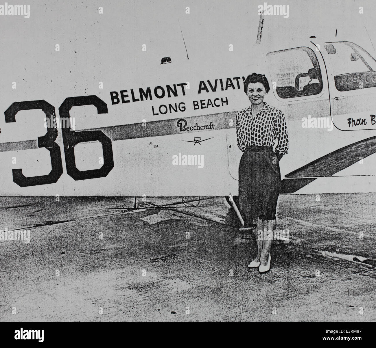 Fran Bera Aviation Belmont Banque D'Images