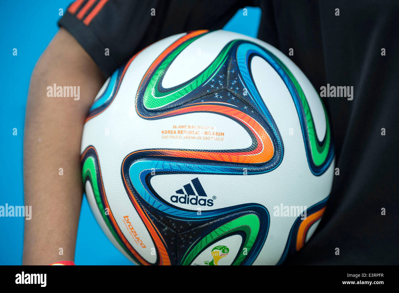 Sao Paulo, Brésil. 26 Juin, 2014. Match ball Football/soccer Coupe du Monde : Brésil 2014 Groupe H match entre la Corée du Sud 0-1 La Belgique à l'Arena Corinthians stadium à Sao Paulo, Brésil . © Maurizio Borsari/AFLO/Alamy Live News Banque D'Images