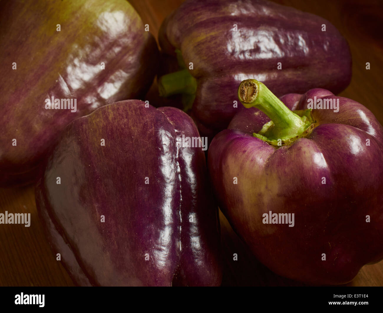 Poivrons violet Banque D'Images