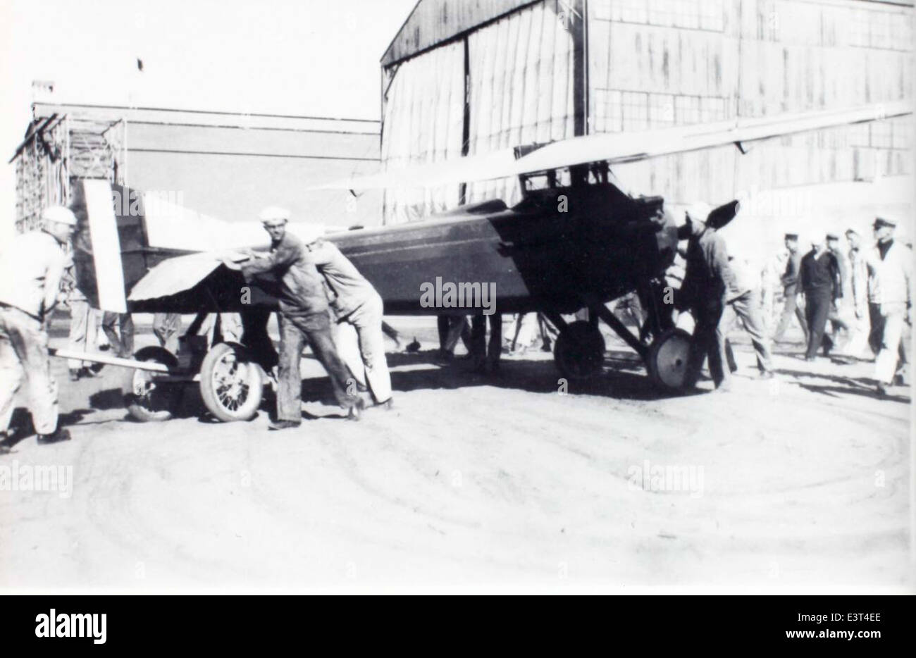 Le SPAD VII, un avion de chasse français de la première Guerre mondiale, était réputé pour son excellent taux de montée et sa puissance de feu. C'était l'un des avions les plus efficaces du service aérien français pendant la guerre et contribua de manière significative au combat aérien. Banque D'Images
