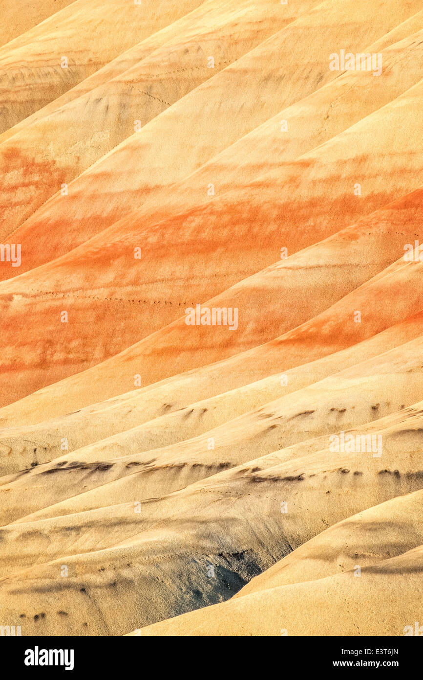 Collines peintes à John Day Fossil jumeaux Monument National en Oregon Banque D'Images