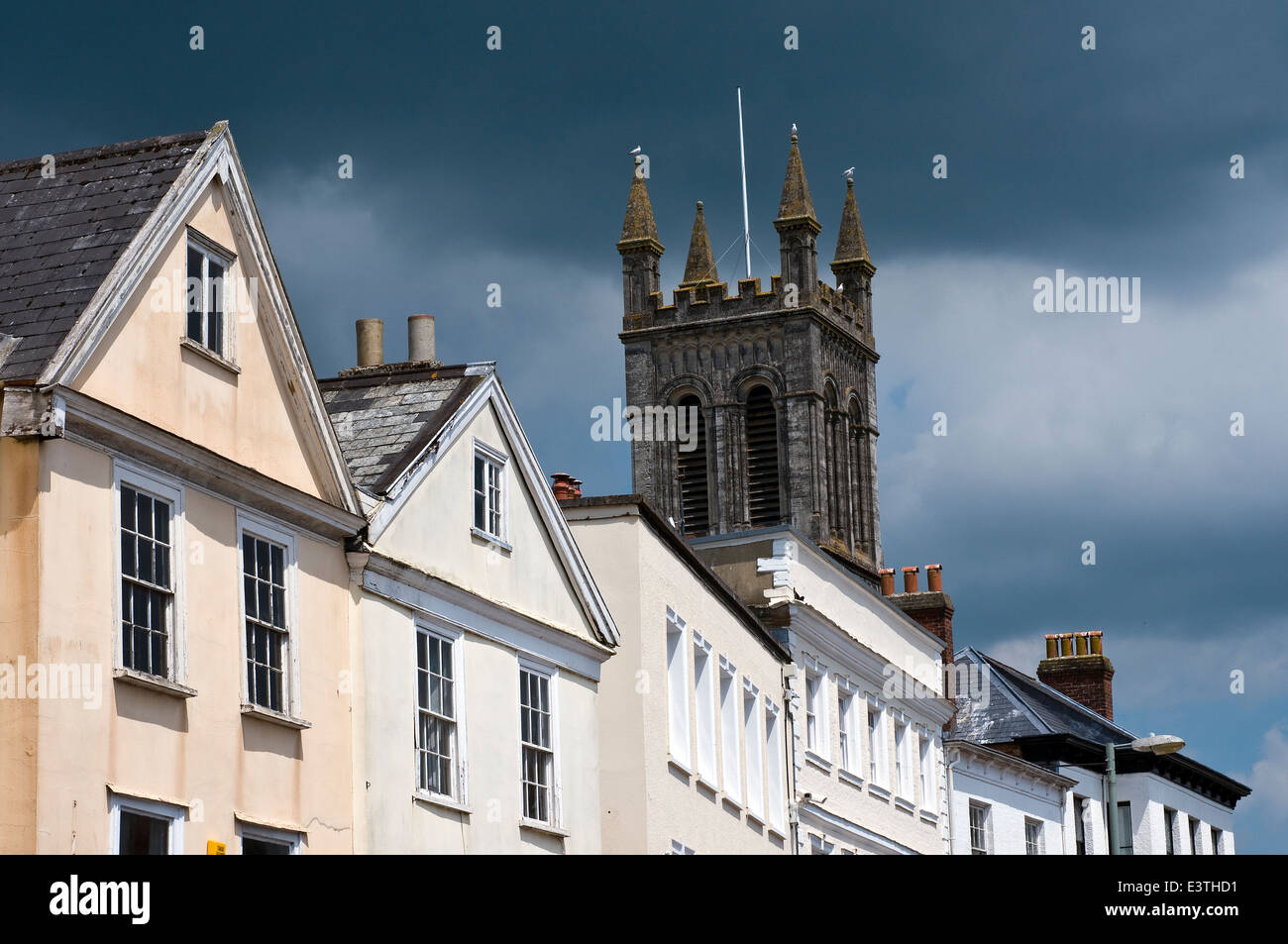 Honiton, Devon Honiton est une ville et une paroisse civile dans l'est du Devon, situé à proximité de la rivière La Loutre, 17 km au nord-est de Banque D'Images