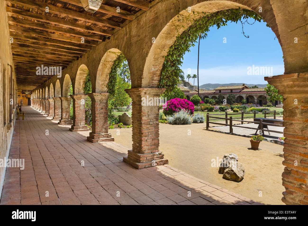 La mission de San Juan Capistrano, San Juan Capistrano, Orange County, Californie, USA Banque D'Images