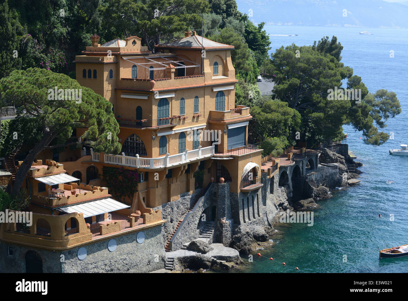 Villas Villa de luxe Portofino Italie Italien Banque D'Images