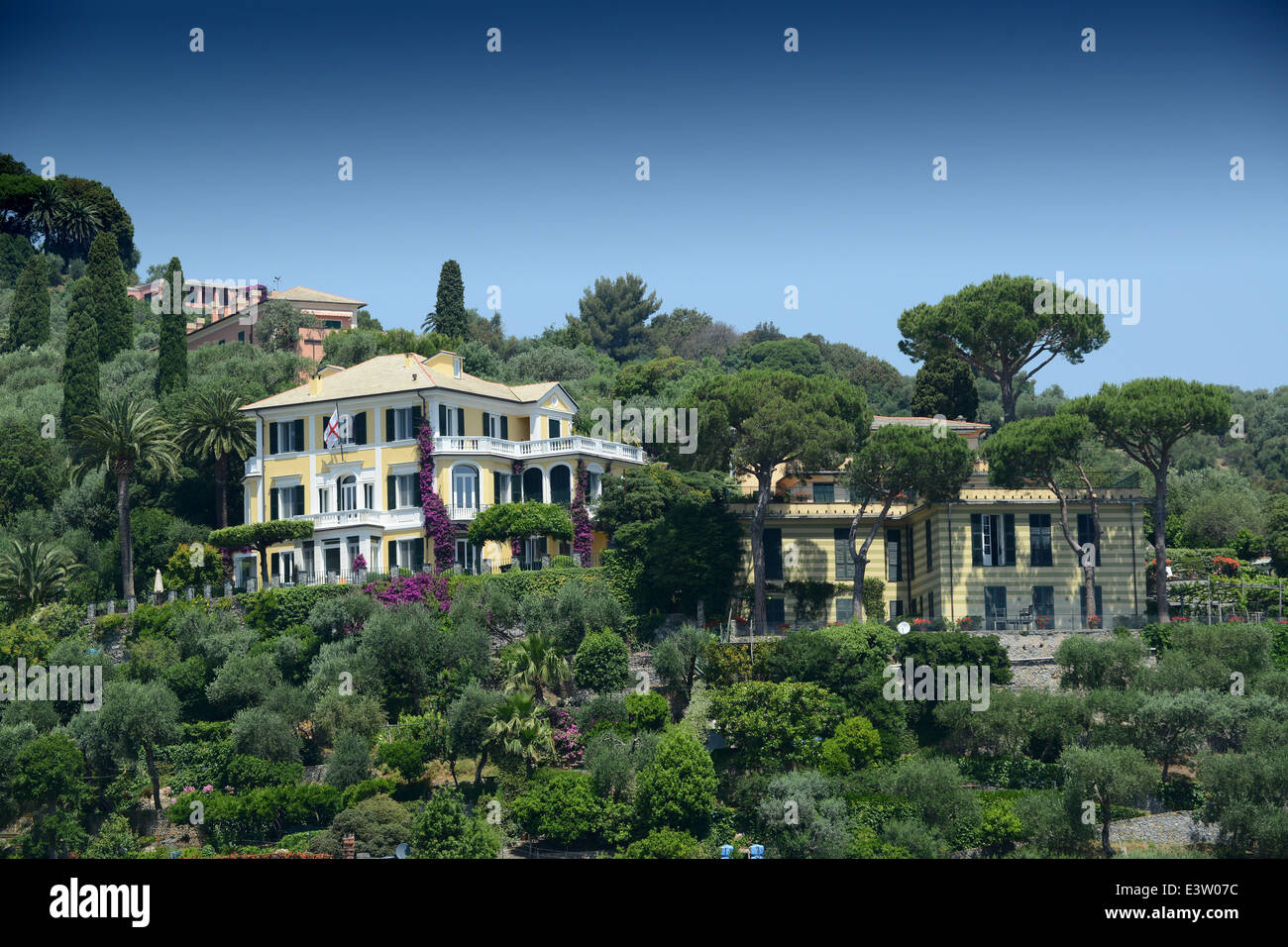 Villas Villa de luxe Portofino Italie Italien Banque D'Images