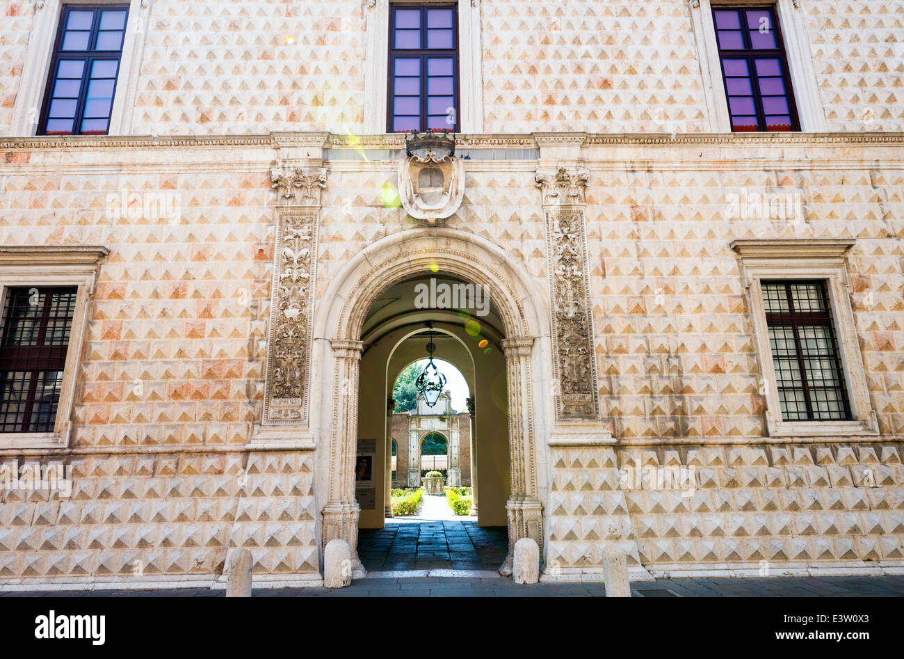 Palazzo dei Diamanti (Diamond Palace) à Ferrare, Italie Banque D'Images