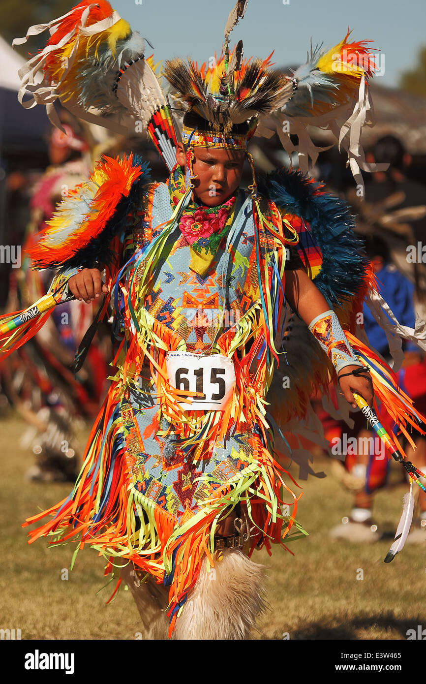 SCOTTSDALE, AZ - 3 novembre : Native American danseurs prendre part à l'Assemblée Red Mountain Eagle Pow-wow Banque D'Images