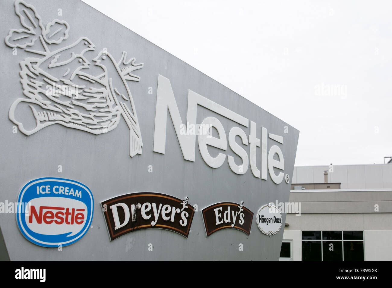 Le Centre d'exploitation Laurel de Nestlé Amérique du Nord. L'usine fabrique les produits Dreyer's, Edy's, Haagen-Daz et Nestlé Ice Cream. Banque D'Images