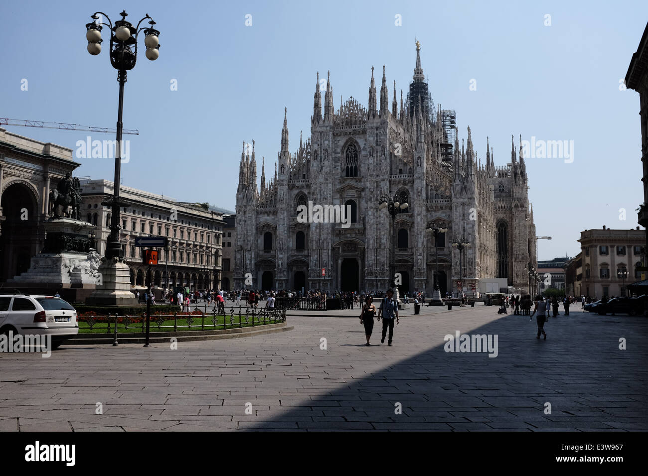Piazza Duomo, Milan, Italie Banque D'Images