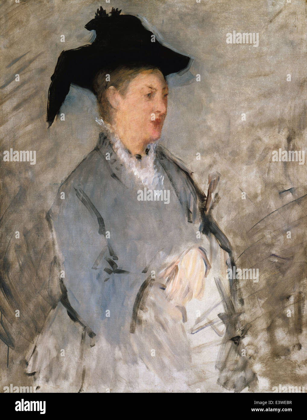 Édouard Manet - Madame Édouard Manet - 1873 - Musée rencontré - New-York Banque D'Images