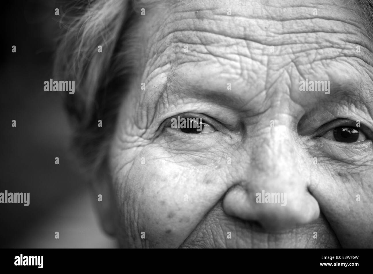 Portrait de dame plus âgée Banque D'Images