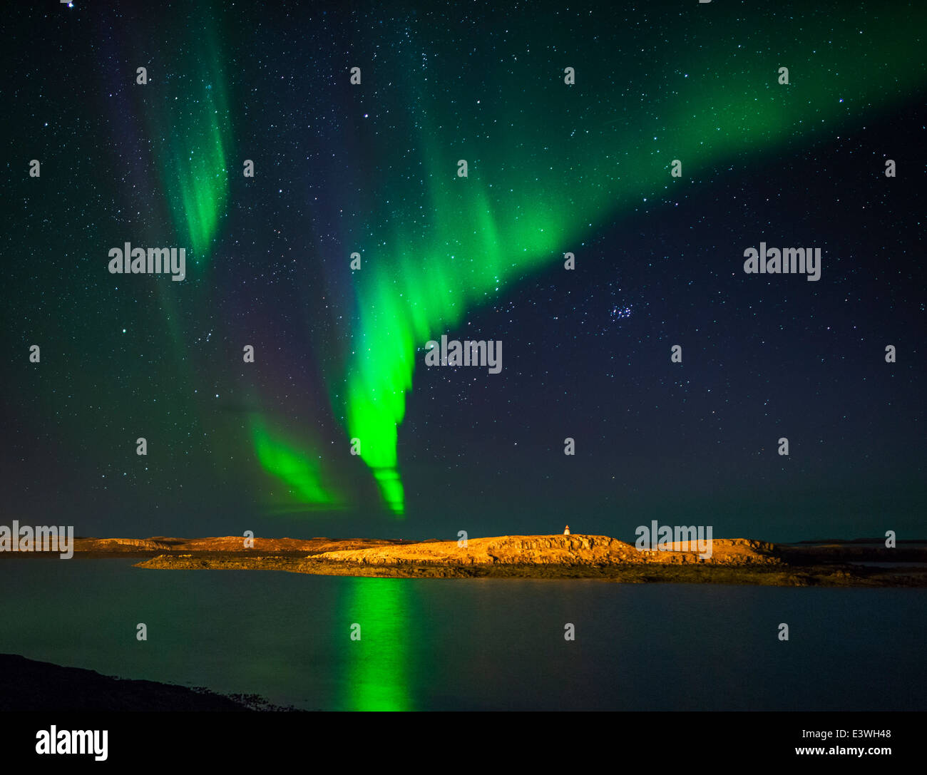 Aurora Borealis ou Northern Lights, de l'Islande Banque D'Images