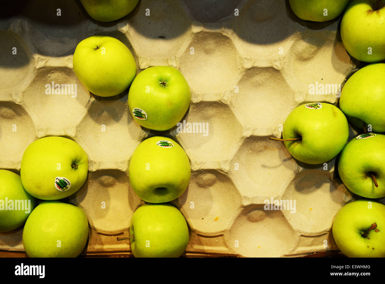 Pommes Golden Delicious Banque D'Images