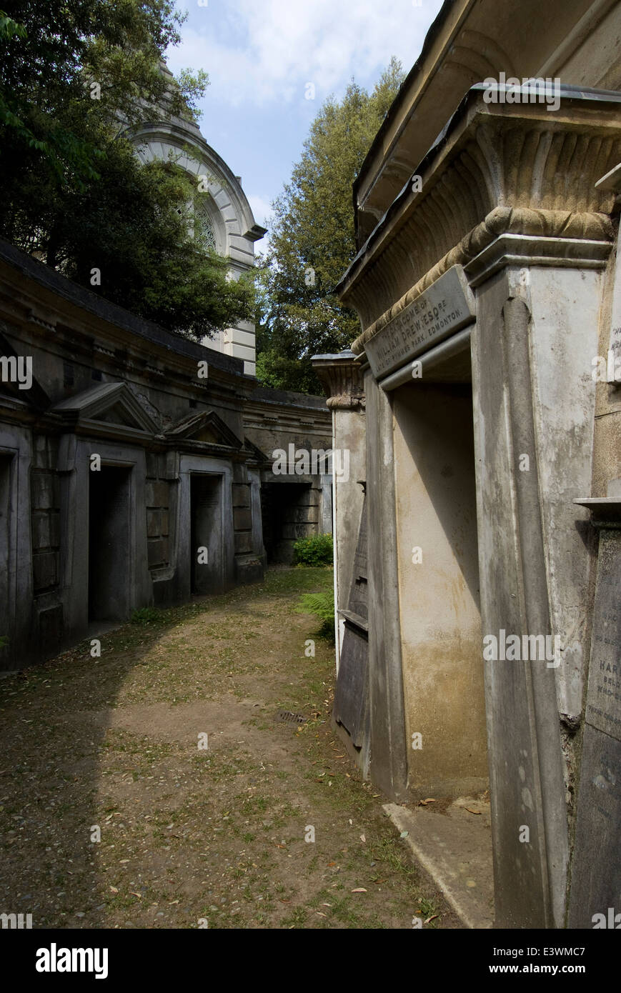 Cercle de Liban, le Cimetière de Highgate West, Highgate, Londres, Angleterre Banque D'Images