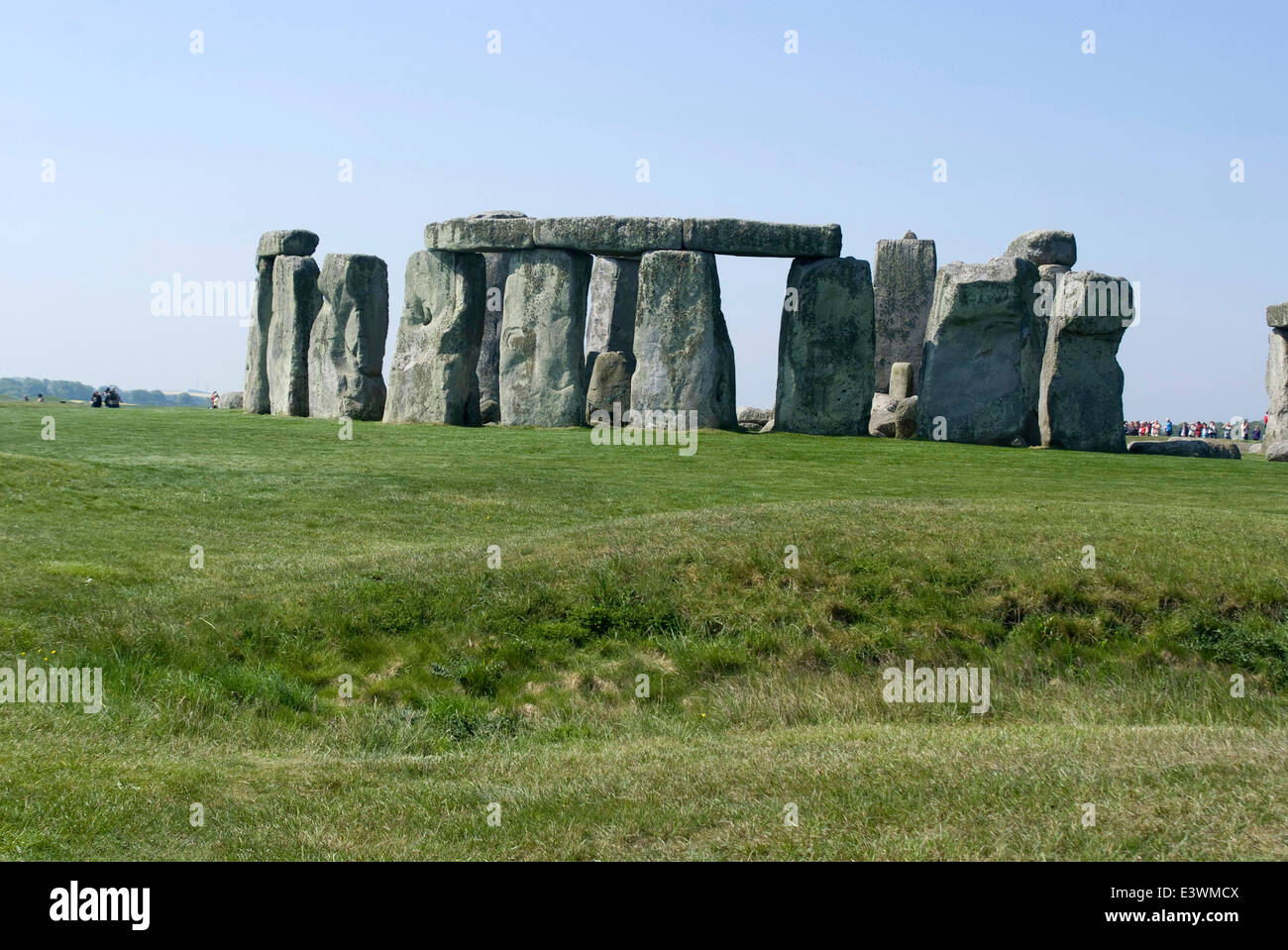Le cercle de pierre préhistorique Stonehenge, datant entre 3000 et 2000 BC, Wiltshire, Angleterre Banque D'Images