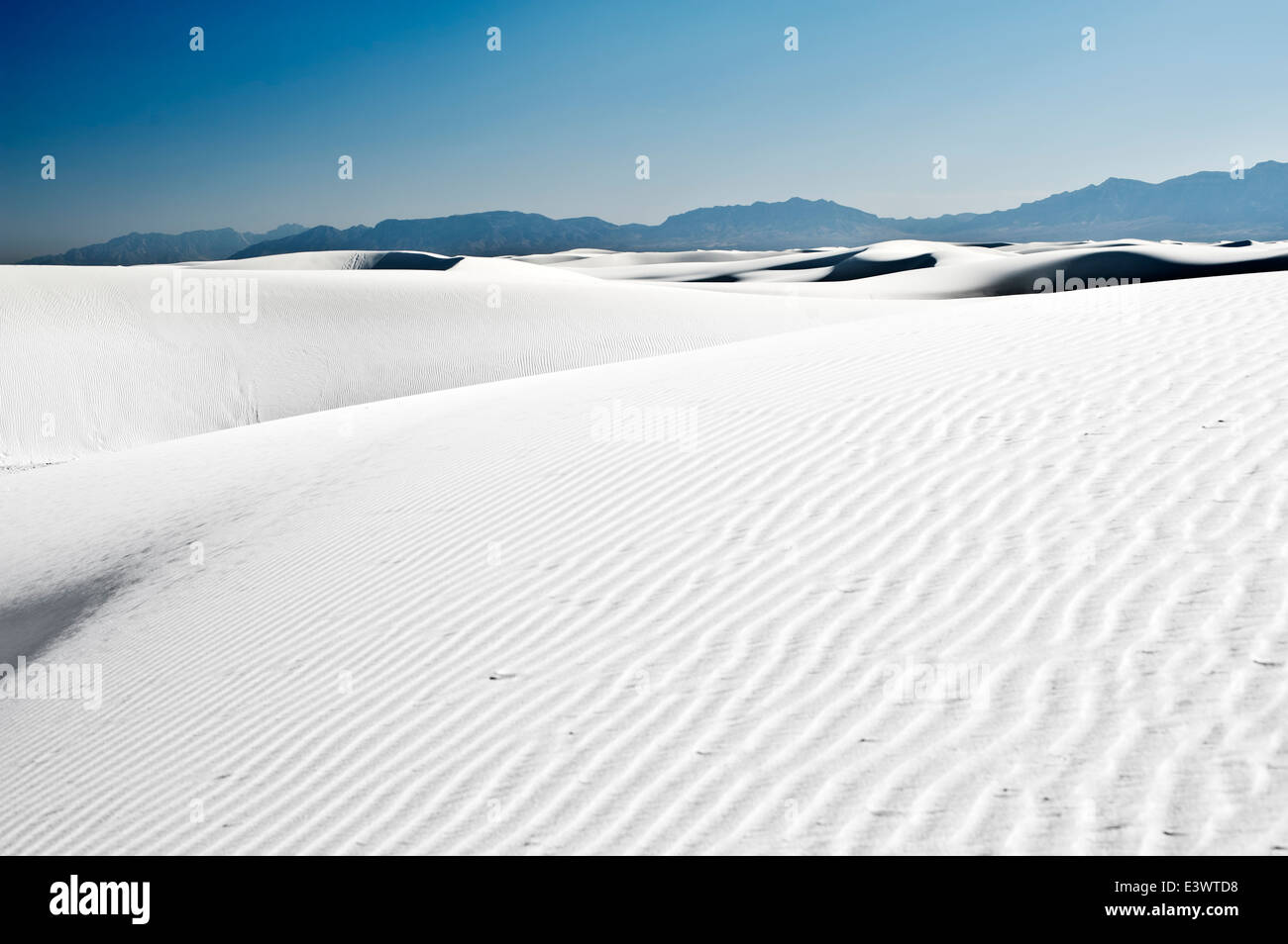 Plage de sable blanc, NM Banque D'Images