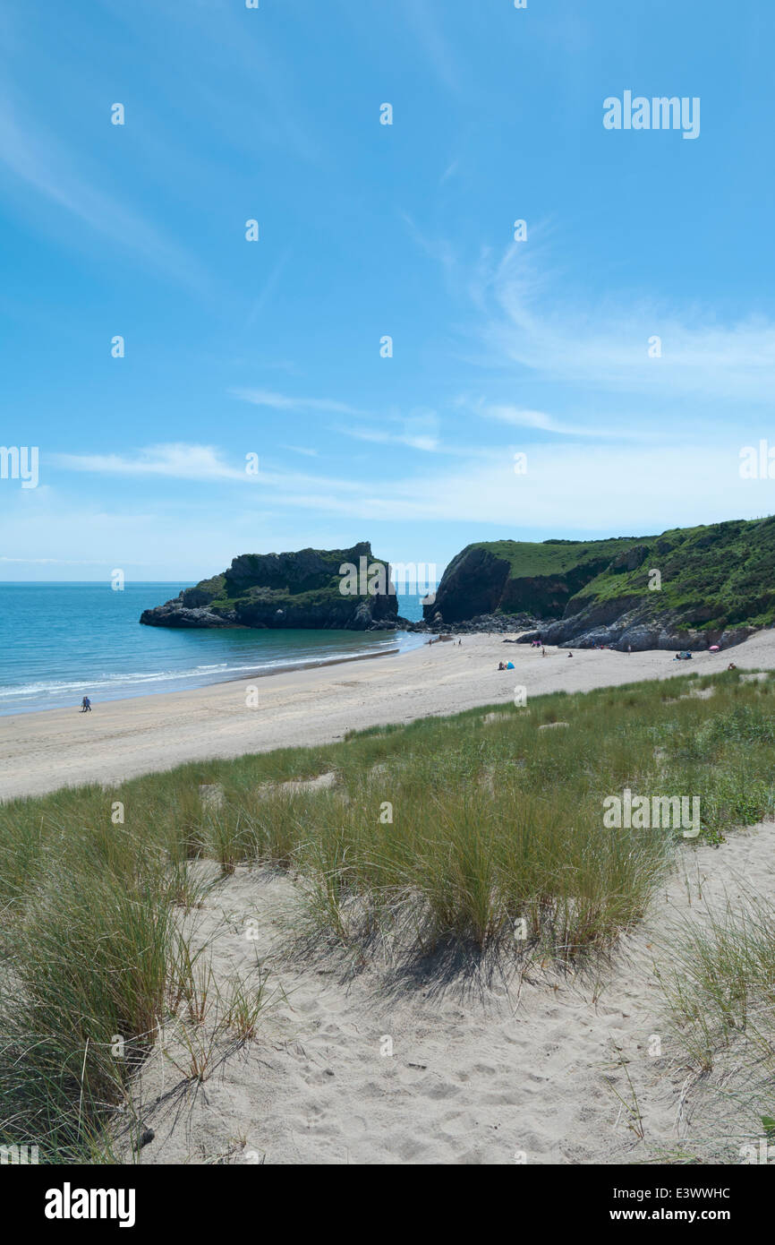 Grand Haven South Beach - Pembrokeshire, Pays de Galles, Royaume-Uni Banque D'Images