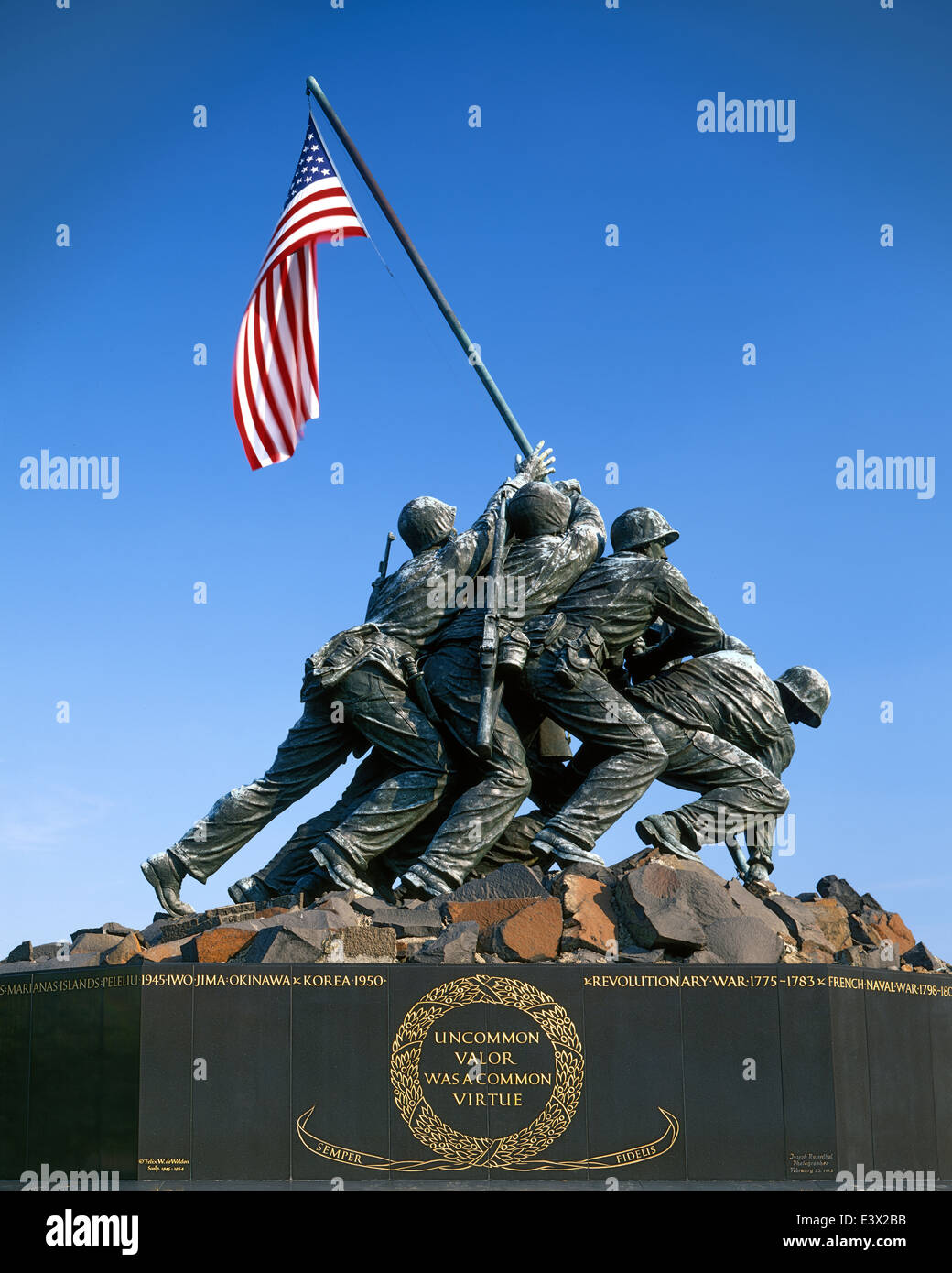 USA, Virginie, U.S. Marine Corps War Memorial (Mémorial Iwo Jima), Arlington Banque D'Images