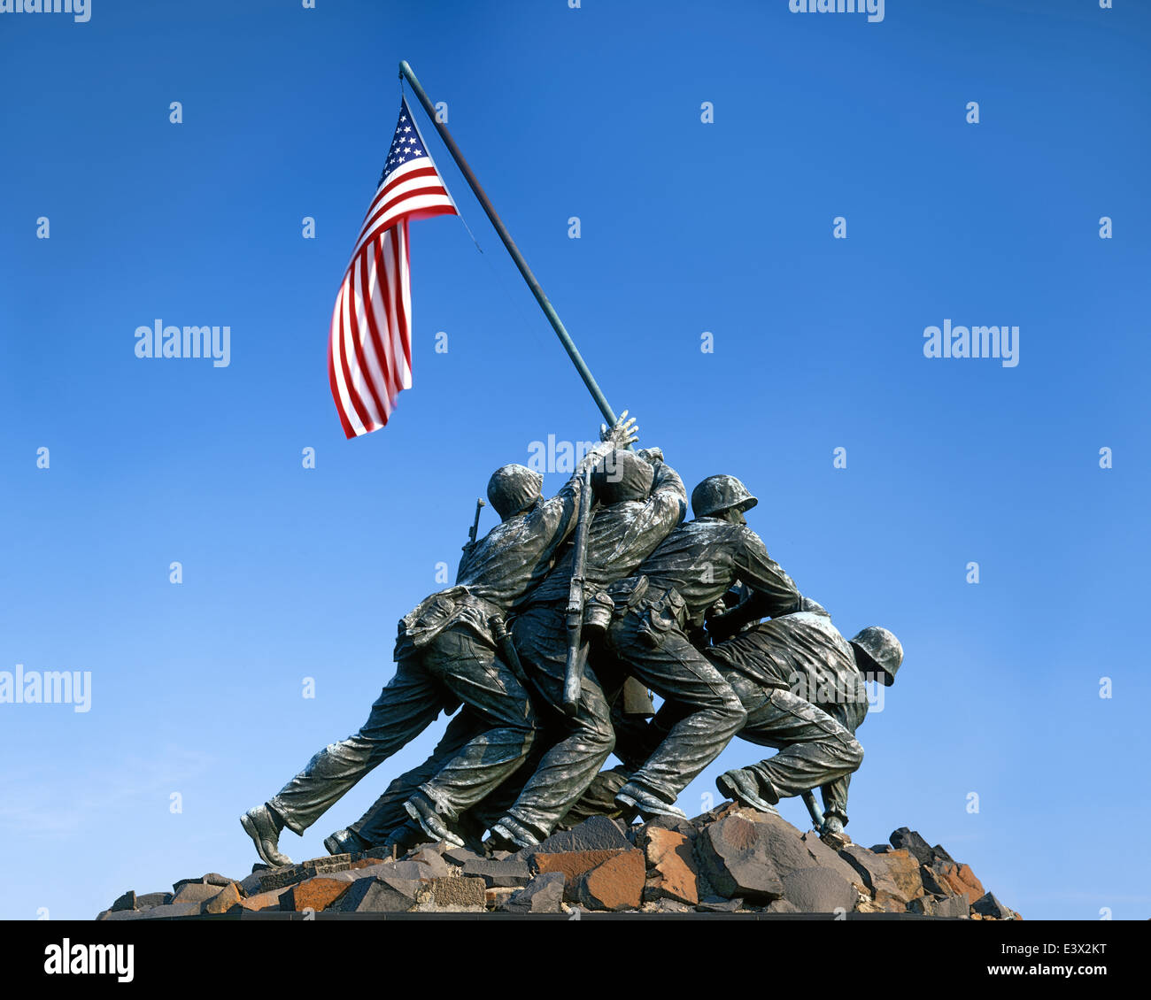 USA, Virginie, U.S. Marine Corps War Memorial (Mémorial Iwo Jima), Arlington Banque D'Images
