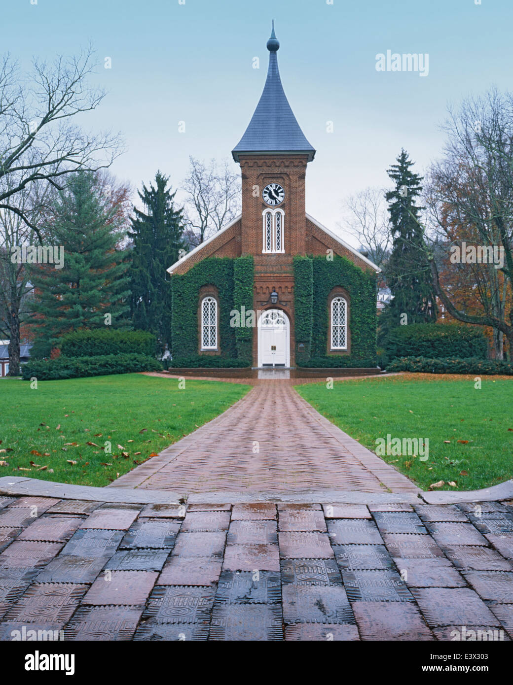 USA, Virginie, Lexington, Université de Washington and Lee, Lee Chapel Banque D'Images