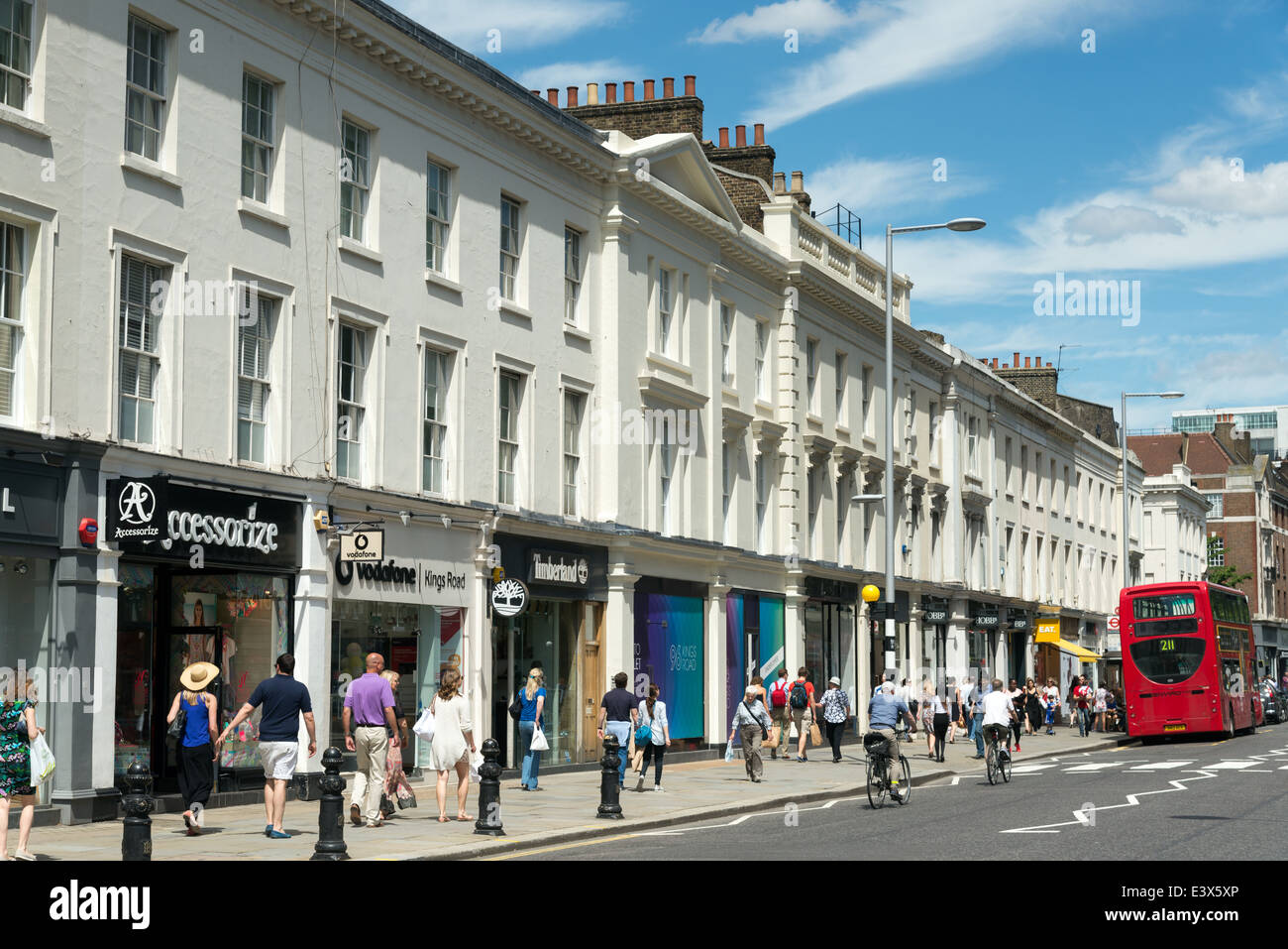 King's Road, Chelsea, Londres, Angleterre, Royaume-Uni Banque D'Images