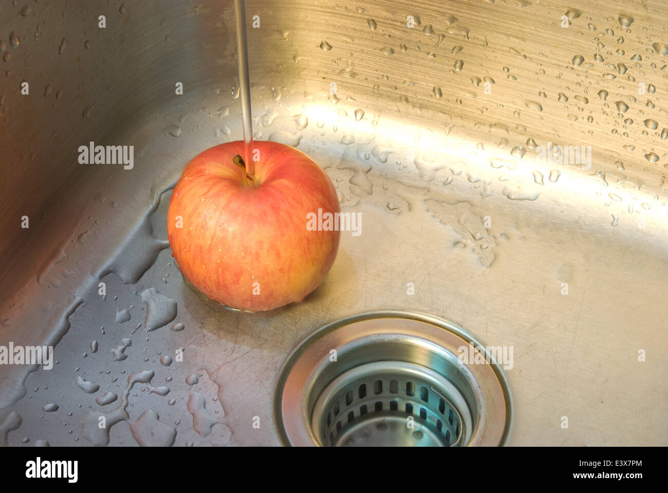 Une pomme fraîche Banque D'Images