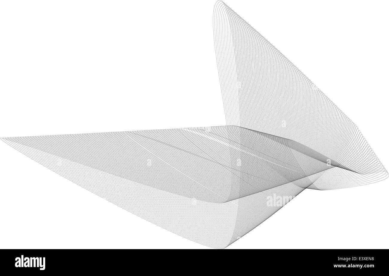 Black lignes abstraites comme un motif abstrait Illustration de Vecteur