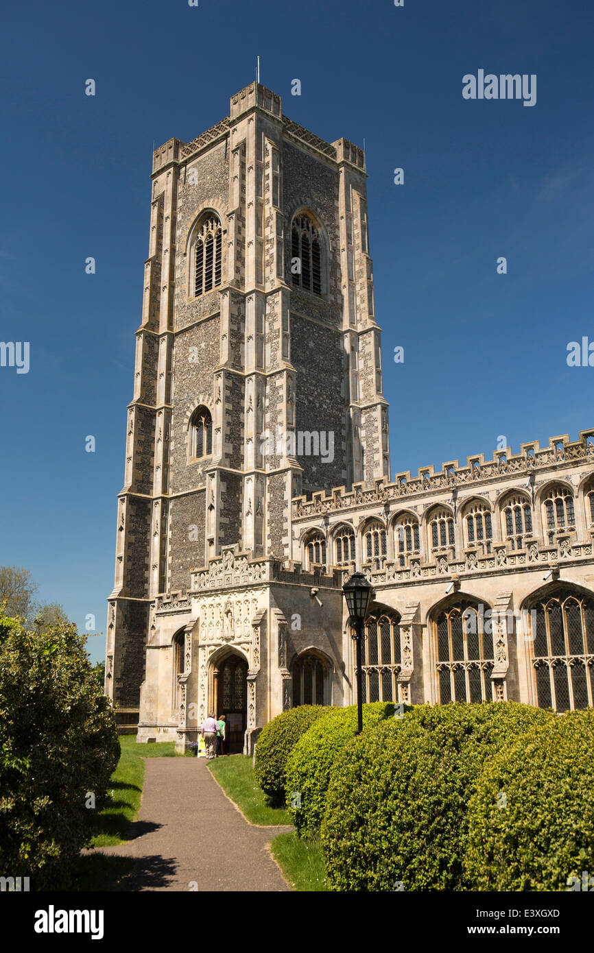 Royaume-uni l'Angleterre, dans le Suffolk, Lavenham, Église Paroissiale de St Pierre et St Paul Banque D'Images