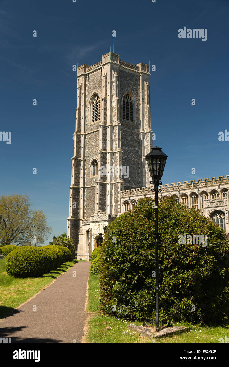 Royaume-uni l'Angleterre, dans le Suffolk, Lavenham, Église Paroissiale de St Pierre et St Paul Banque D'Images