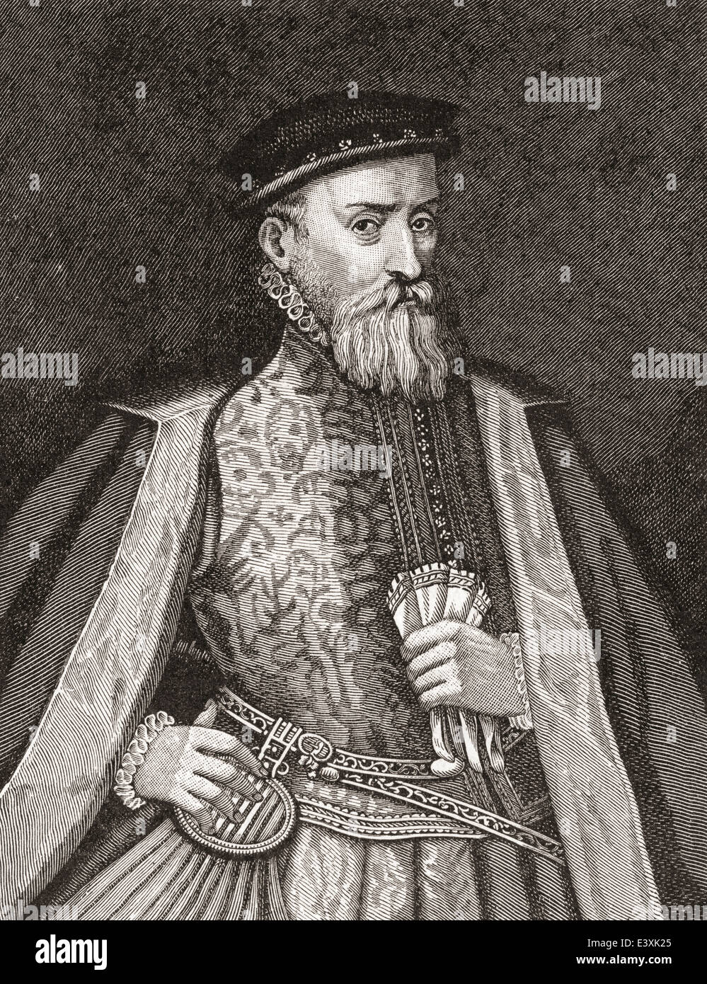 Sir Thomas Gresham, ch. 1519 -1579, alias Thomas Gresham l'Aîné. Marchand anglais et le financier. Banque D'Images