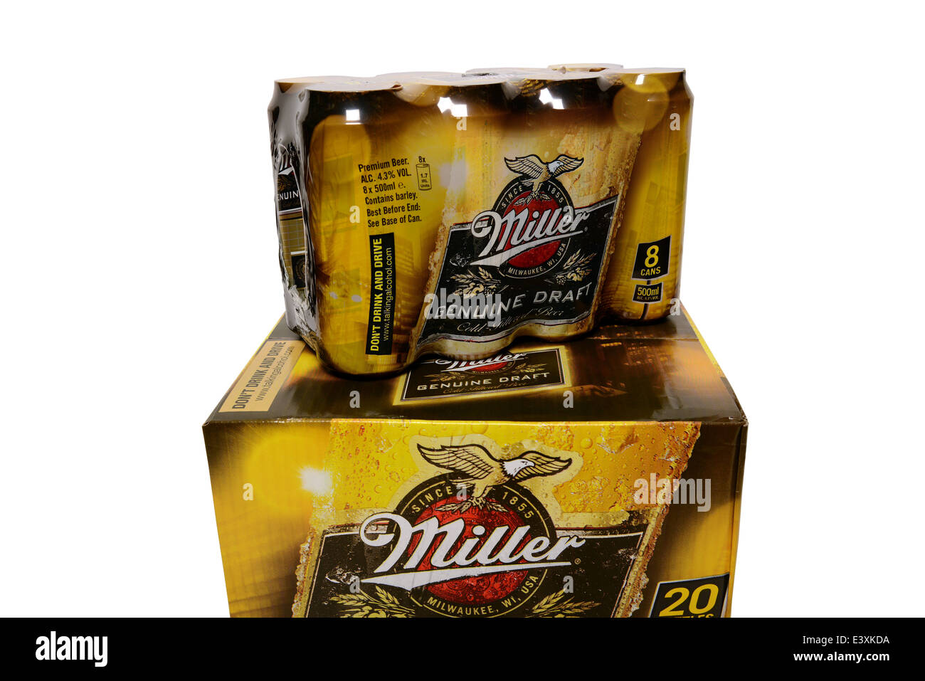 Bière de Miller Banque D'Images