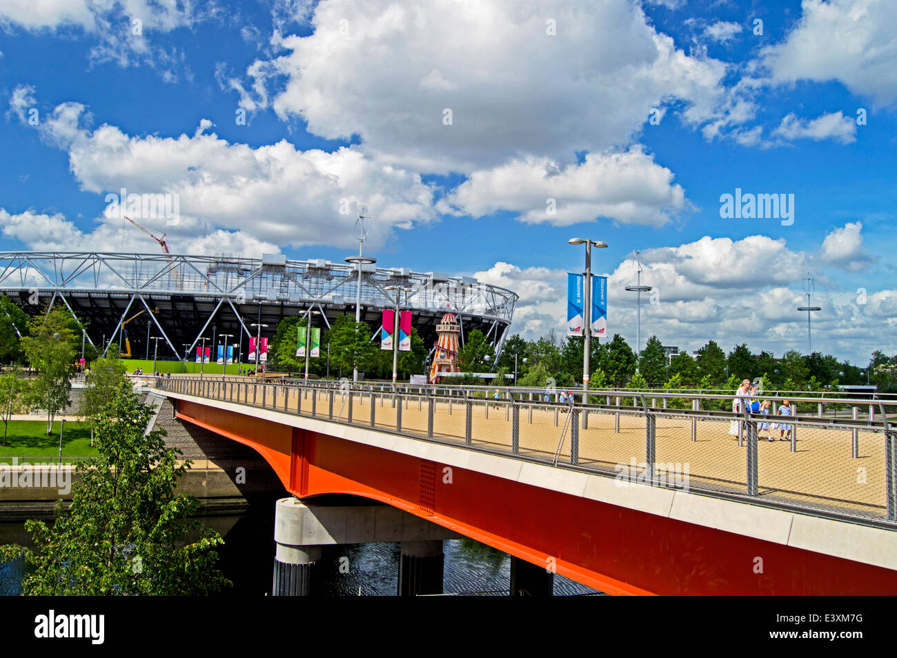 Le stade olympique au Queen Elizabeth Olympic Park, Stratford, London, England, United Kingdom Banque D'Images