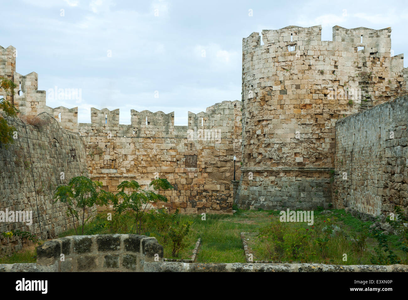 Spanien, Rhodos-Stadt, Altstadt, Stadtmauer beim Paulustor Banque D'Images