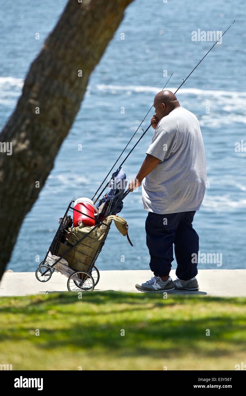 Aller à la pêche. Banque D'Images