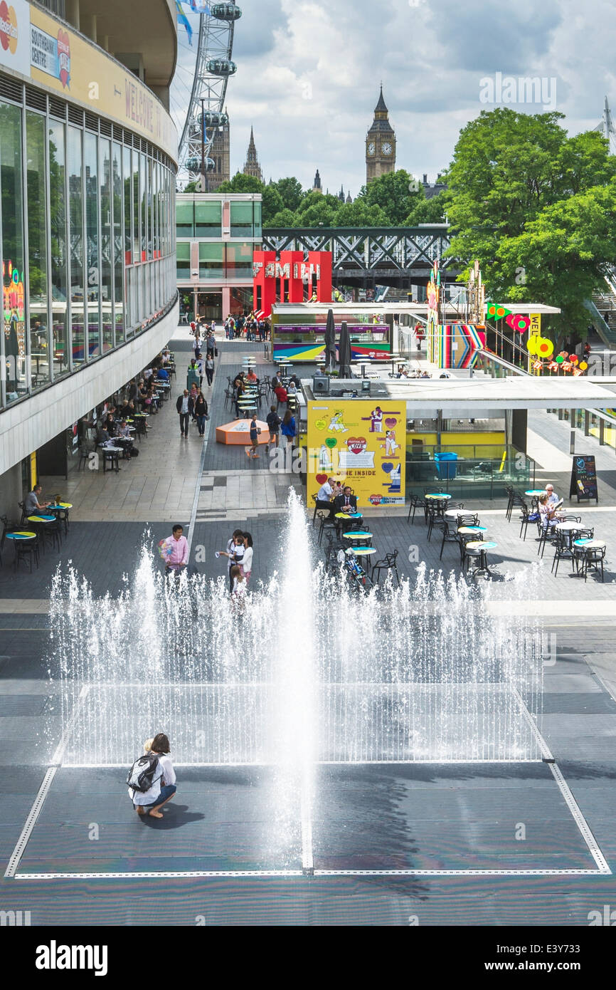 Royal Festival Hall Londres, Southbank Centre, Londres, Royaume-Uni. Skyline de Londres Southbank. Londres Southbank Londres Banque D'Images