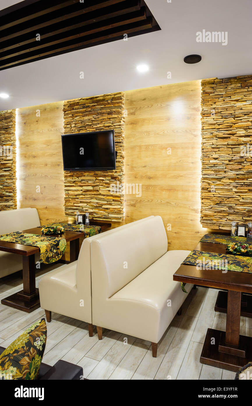 L'intérieur de restaurant Banque D'Images