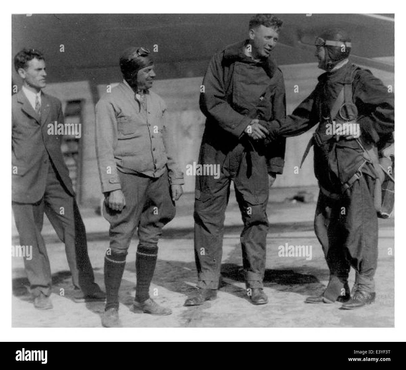 Cette photographie de 1927 de la collection Lindbergh au San Diego Air and Space Museum présente un avion précoce, soulignant sa contribution au développement de l'aviation au début du XXe siècle. Banque D'Images