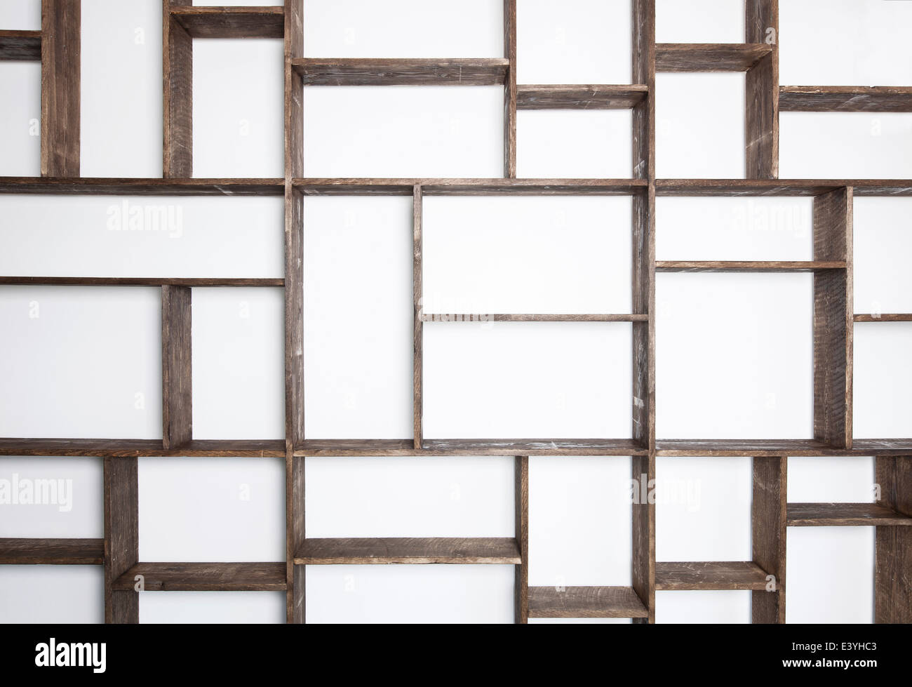 Vintage vide étagères - insérer vos propres objets Banque D'Images