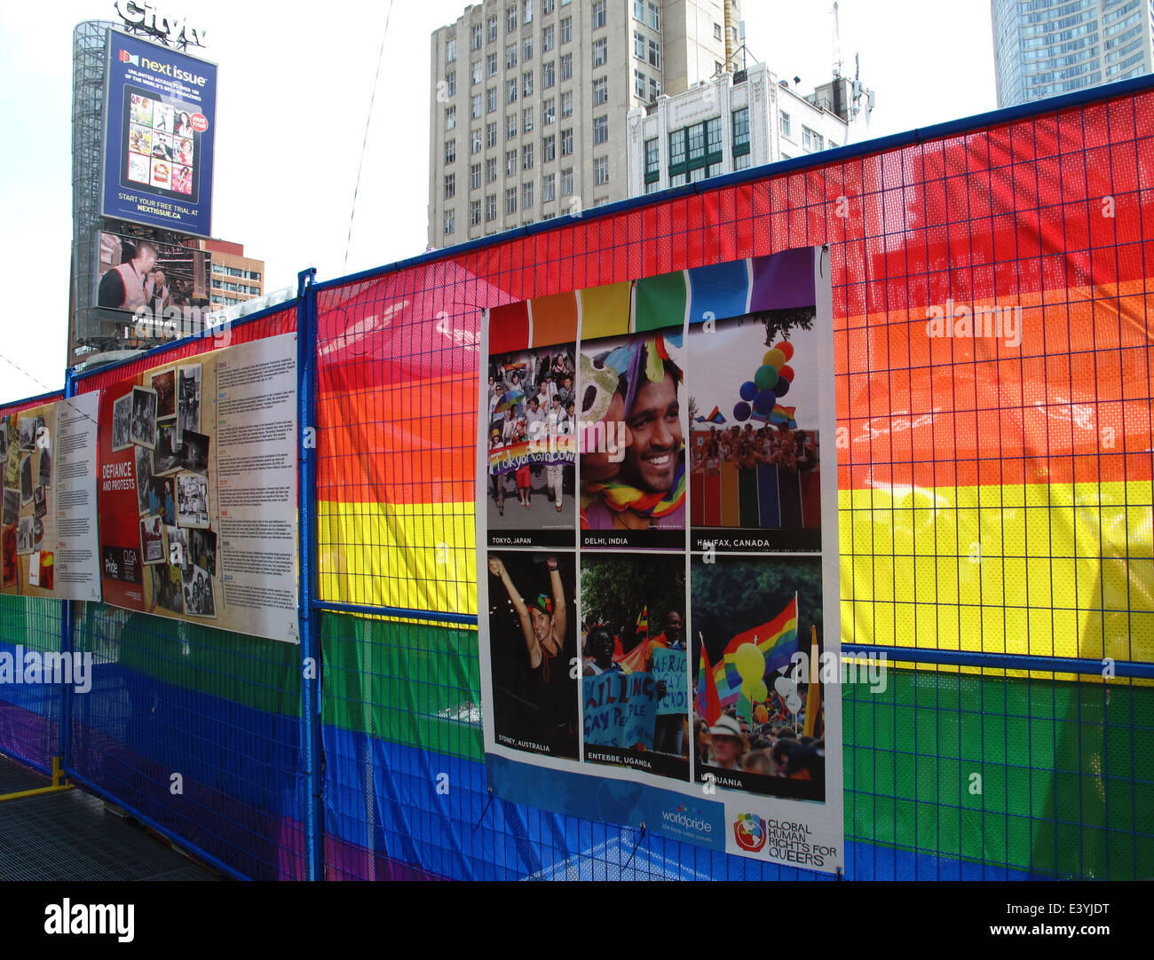 La Semaine de la World Pride 2014 à Toronto, Ontario. Banque D'Images