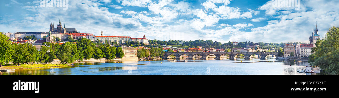 Vue panoramique sur Prague, République tchèque. Banque D'Images