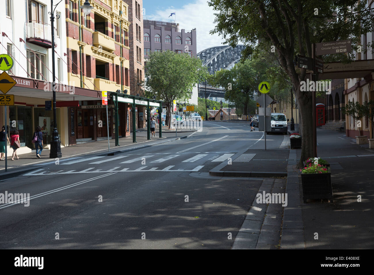 Dans les roches de streetview Banque D'Images
